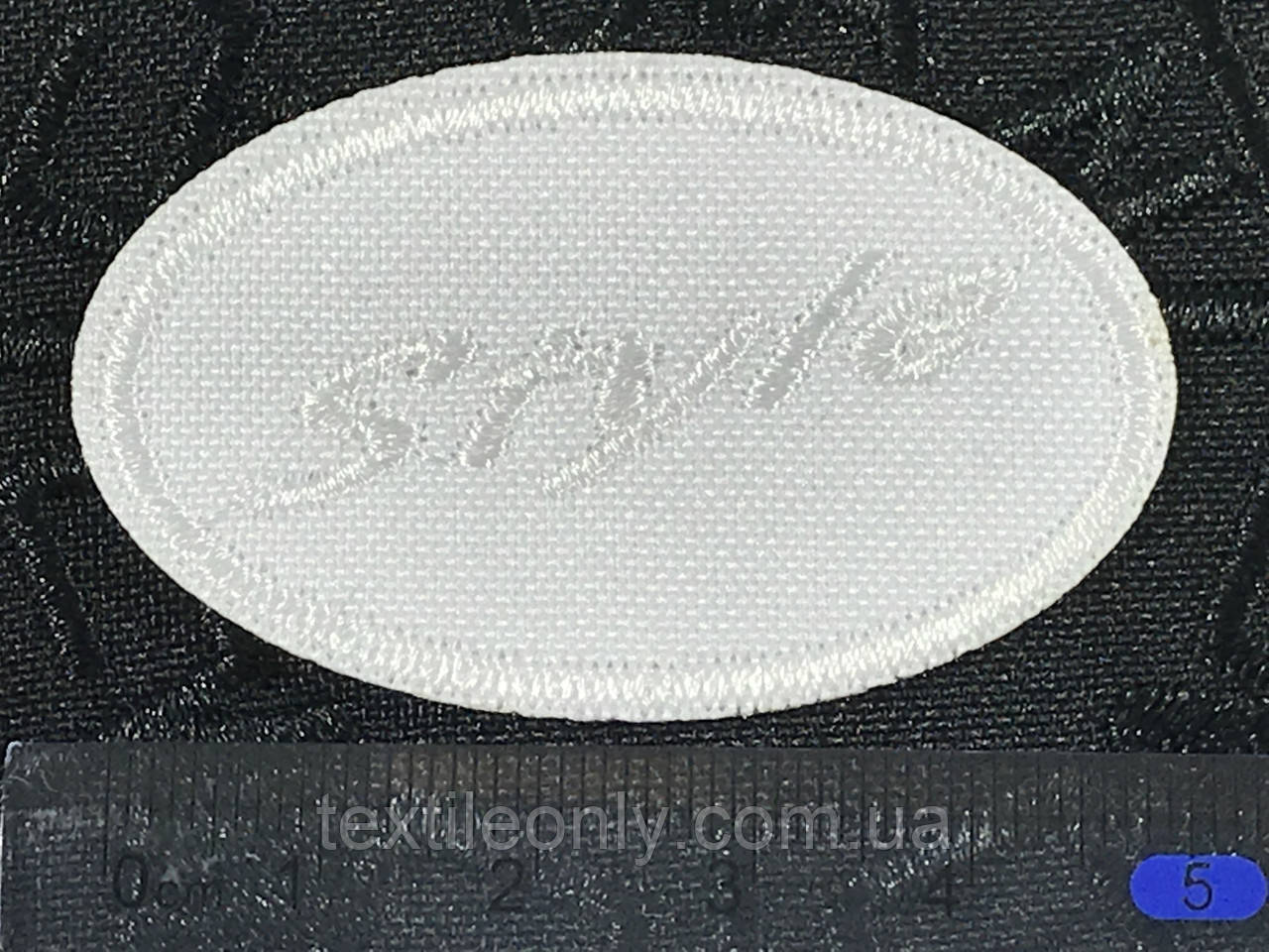 Нашивка Style колір білий 50x30 мм