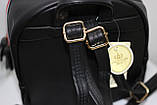 Сумка рюкзак модний жіночий міський (чорний), фото 6