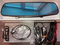 Автомобильный видеорегистратор-зеркало+камера заднего вида экран 4,3 дюйма FULL HD 10 и 8 мегапикселей камеры