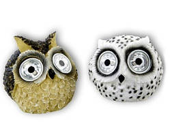 Декоративний Садовий світильник на сонячній батареї CAB98 сова