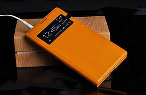 Гірчичний чохол flip Samsung Galaxy S4 i9500