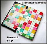 Кольорові кубики (Color Blocks) чохол-книжка Lenovo Tab 4 7.0 Tb-7504X в екошкірі та магнітами, фото 3