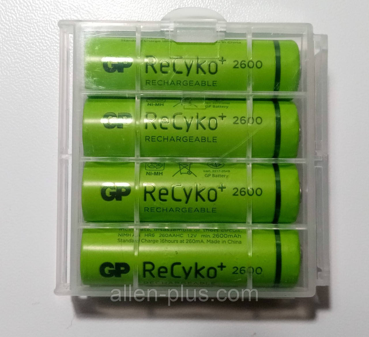 Комплект акумуляторів (4 шт) GP Green Generation ReCyko+ АА 1.2 V 2600mAh Ni-MH