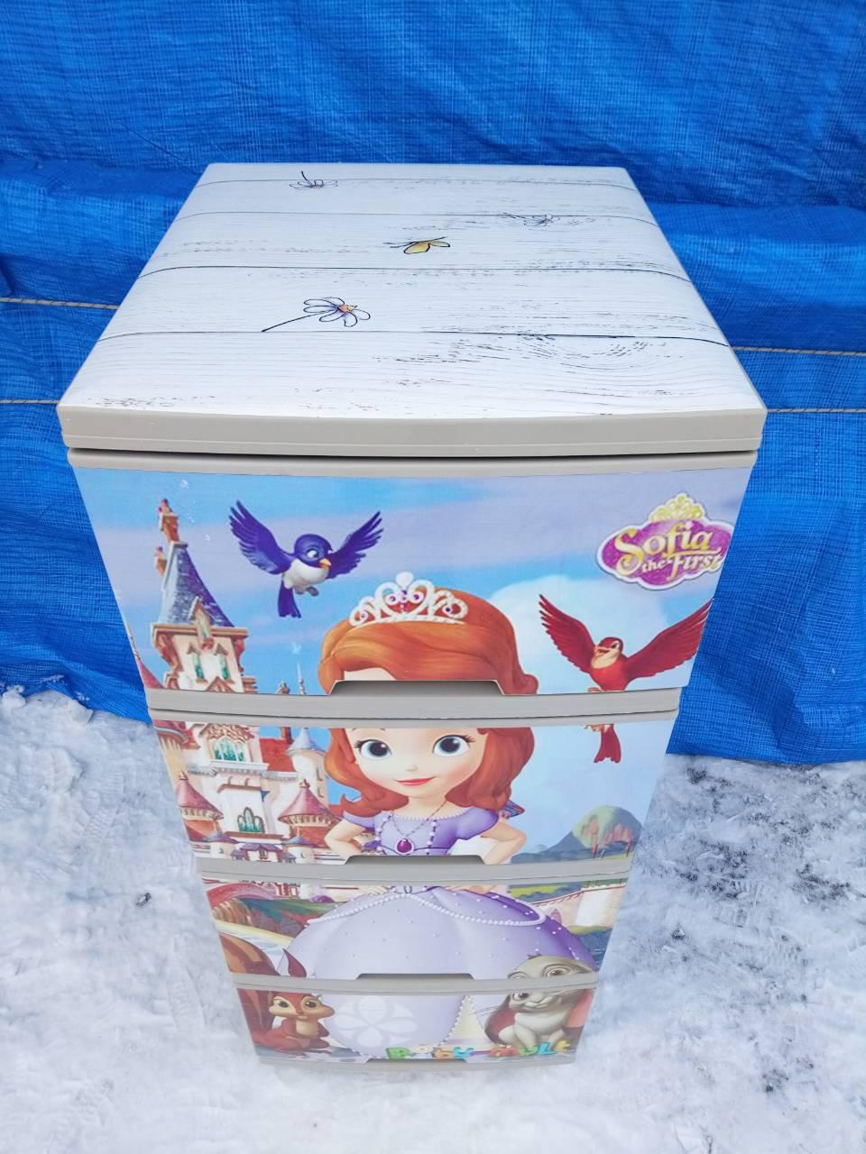 Комод на 4 ящики з декором "Софія " Алеана