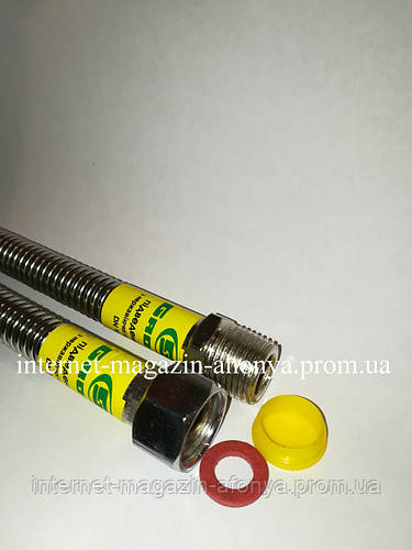 Нержавеющая гофра ( 200 см ) для газа GROSS 1/2"-1/2" гайка-гайка, цена ...