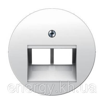 Накладка для 2-кратної розетки UAE, полярна білизна, Berker R. 1/R. 3, фото 1