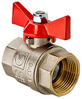 Кран кульовий латунний Valtec 1/2 ВВ
