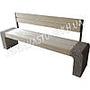 Лавка паркова "Модерн" зі спинкою, вулична бетонна, фото 9