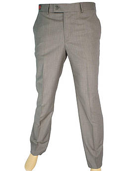 Коричневі чоловічі класичні брюки Monzeratti 0679 kahve struct
