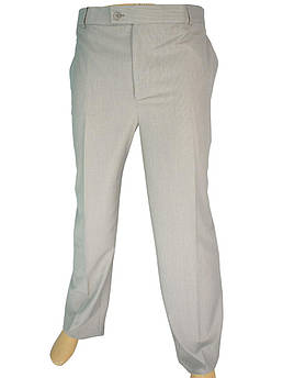 Світлі класичні брюки Monzeratti 0679 beige strip для чоловіків