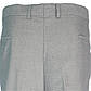 Однотонні чоловічі класичні брюки Monzeratti 0679 grey struct сірого кольору, фото 4