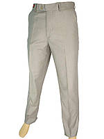 Класичні чоловічі брюки Monzeratti 0679 beige struct в бежевому кольорі