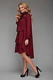 Жіноча сукня-сорочка Троя бордо, фото 4