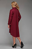 Жіноча сукня-сорочка Троя бордо, фото 5