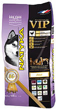Напіввологий гіпоалергенний корм для молодих, дорослих або літніх собак з куркою Natyka VIP 4,5 кг