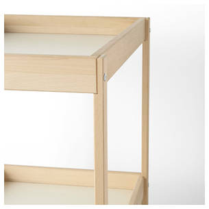СНИГЛАР Пеленальний стіл, бук, білий, 72x53 см 20045205 IKEA, ІКЕА, SNIGLAR, фото 2
