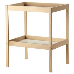 СНИГЛАР Пеленальний стіл, бук, білий, 72x53 см 20045205 IKEA, ІКЕА, SNIGLAR, фото 2