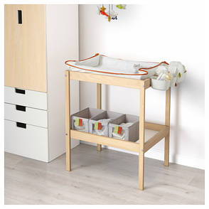 СНИГЛАР Пеленальний стіл, бук, білий, 72x53 см 20045205 IKEA, ІКЕА, SNIGLAR, фото 2