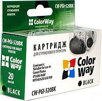 Картридж Colorway CANON CLI-520 Black With Chip (CW-CLI-520B)