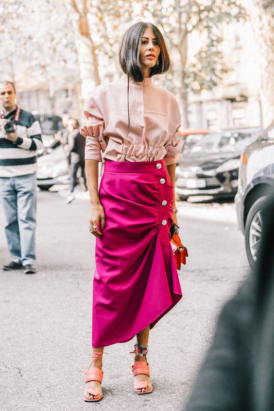 модна спідниця з асиметричним низький 2018