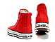 Кеди в стилі Converse ALL STAR (конверси) Червоні високі в коробці, фото 4