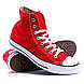 Кеди в стилі Converse ALL STAR (конверси) Червоні високі в коробці, фото 7