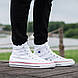 Кеди в стилі Converse ALL STAR (конверси) Білі високі в коробці, фото 5