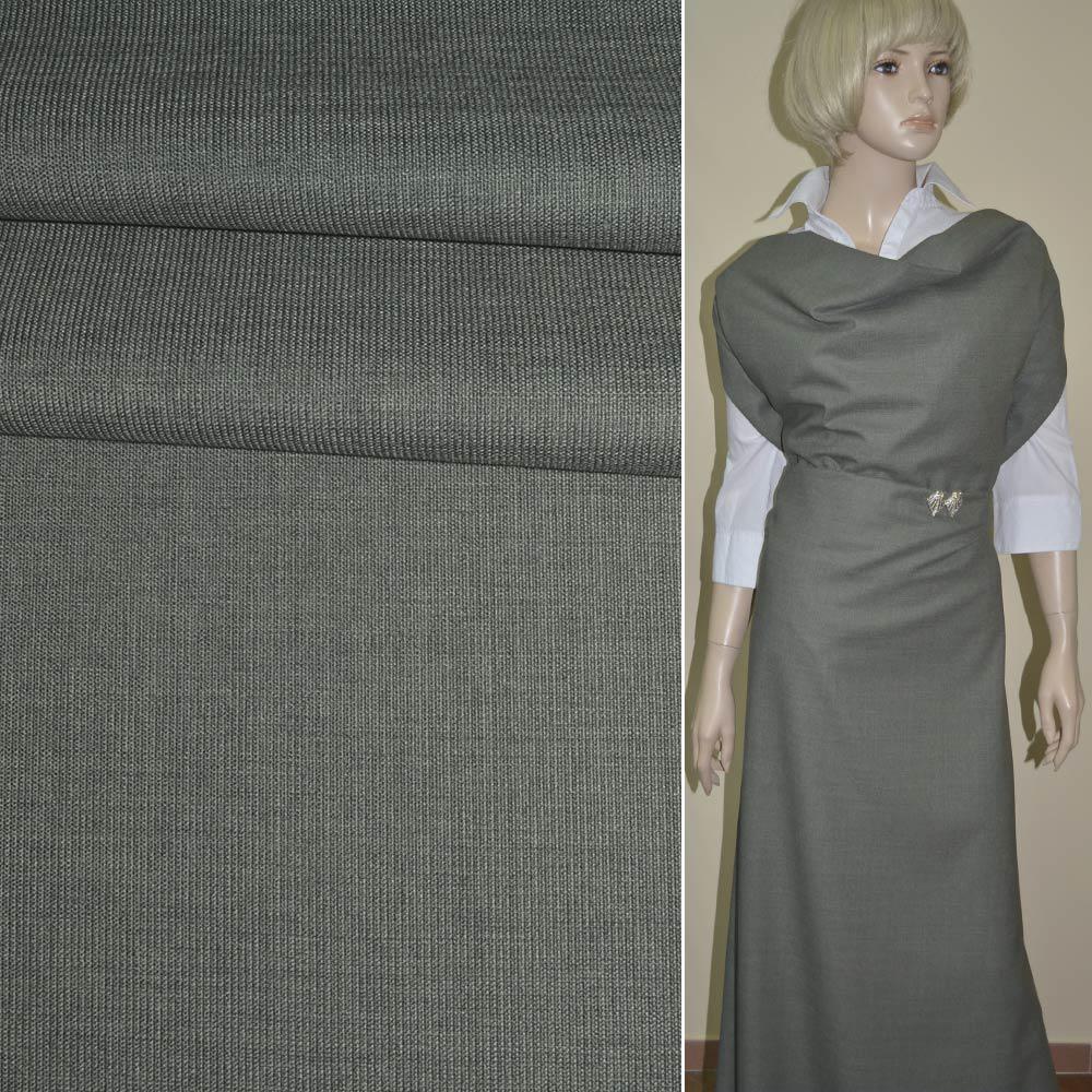 Вовна костюмна сіра світла GUABELLO, ш.154