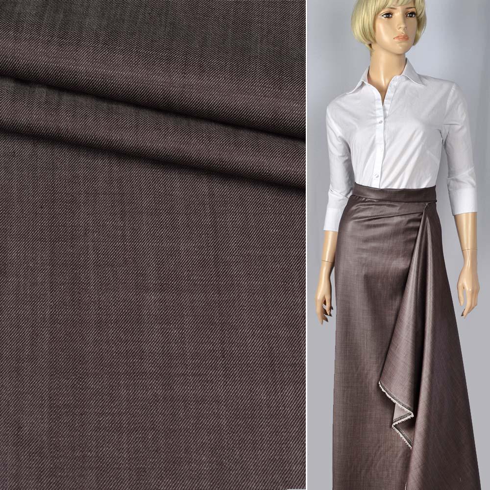 Вовна костюмна полірована сіро-шоколадна CERRUTI, ш.150