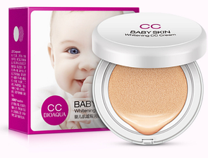 Кушон для обличчя BioАqua Brand Baby Skin Air Cushion BB CC No 2 (рідка пудра)