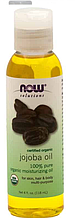 Олія жожоба, Now Foods, Organic Jojoba Oil, 118 ml
