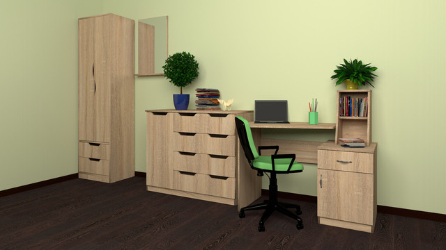 Письменный стол Школьник-3 Компанит в интерьере комнаты