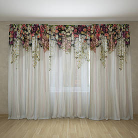 Фотоштори і фототюль арка з квітів