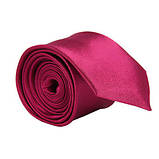 Стильна та модна дитяча однотонна атласна краватка No13 сливовий, фото 3