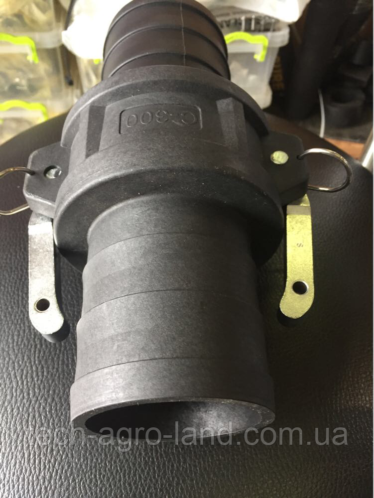 Камлок муфта (швидкознімне з'єднання) під шланг 76мм пластик, фото 1