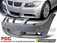 Бампер передний тюнинг обвес BMW E90 E91 до рестайл стиль M Sport Paket с PDC