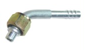 Фітинг алюмінієвий No10 (13 мм) кутовий 45° з накидною гайкою. Oring (кільце)
