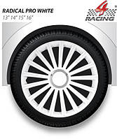 Ковпаки Argo R13 RADICAL PRO WHITE (білий. хром. кільце), (ARGO)