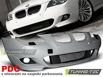 Передній бампер тюнінг обвіс BMW E60 E61 стиль M Sport Paket ( 03 — 07) PDC