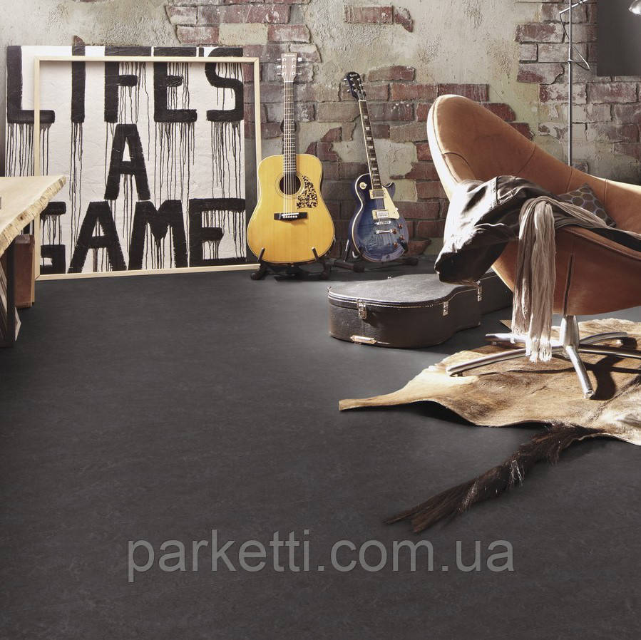 Meister 7306 Сланець антрацитовий Puro LID300S натуральний лінолеум, фото 1