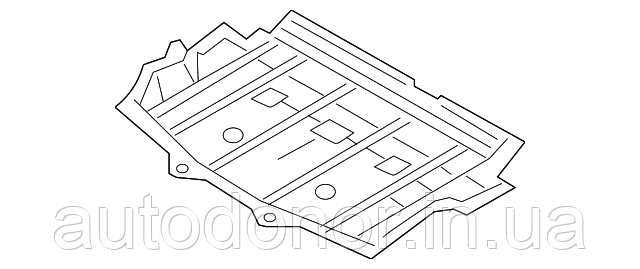 Захист батареї задня Nissan Leaf AZE0 (13-17) 748N3-3NF0A
