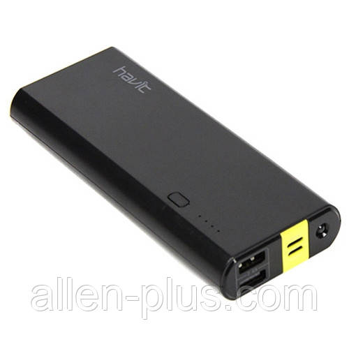 Power Bank HAVIT HV-PB8804, 10000 mAh, black, 2,4 А (Повербанк із роз'ємом Lightning, РЕАЛЬНА ЄМНІСТЬ!)