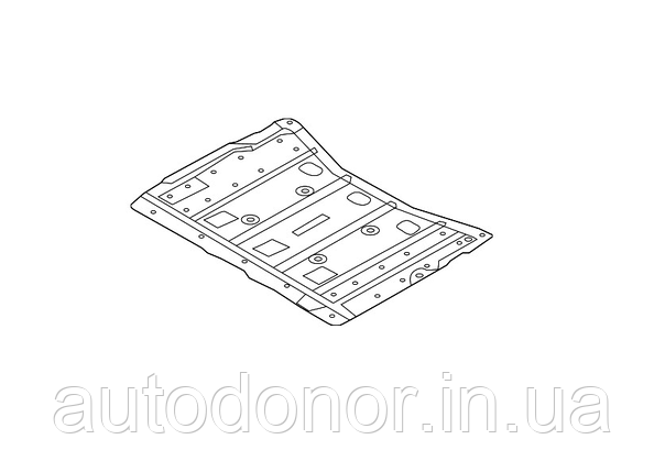 Захист батареї передня Nissan Leaf AZE0 (13-17) 748N2-3NF0A, фото 1