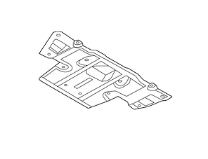 Захист двигуна задня Nissan Leaf ZE0 (10-13) 74811-3NA0A, фото 2