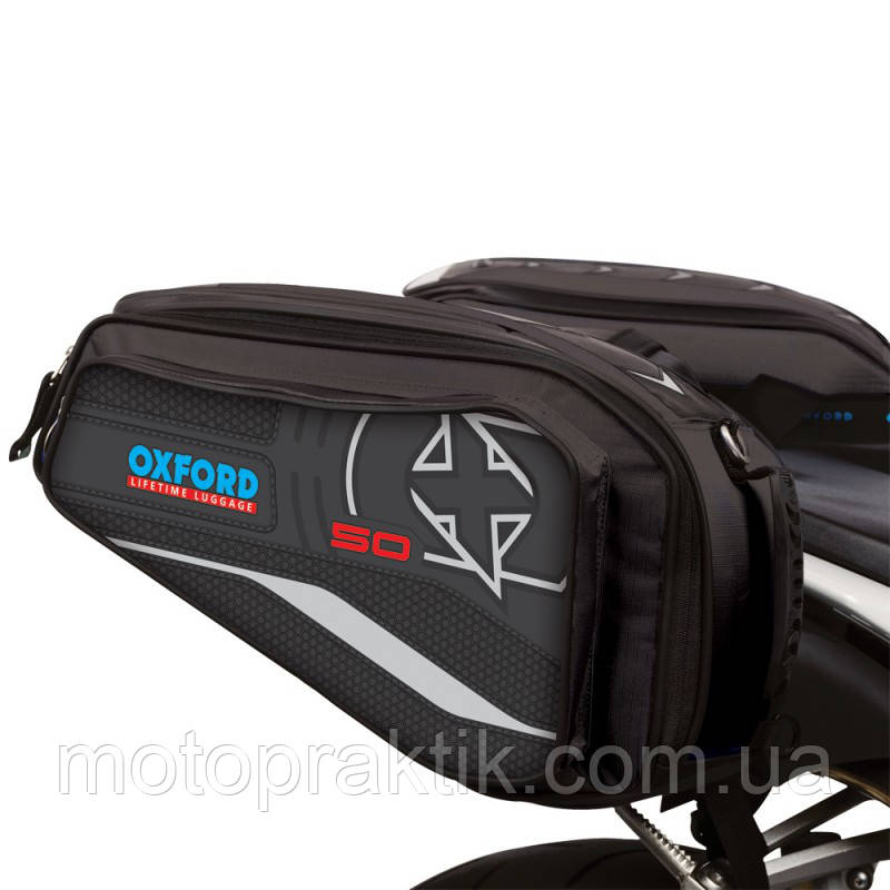 Oxford X50 PANNIERS, Black, 50 л, Мотосумки бічні