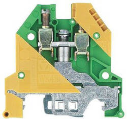 Гвинтові клеми на DIN-рейку WK 4 SL/U (жовто-зелений)