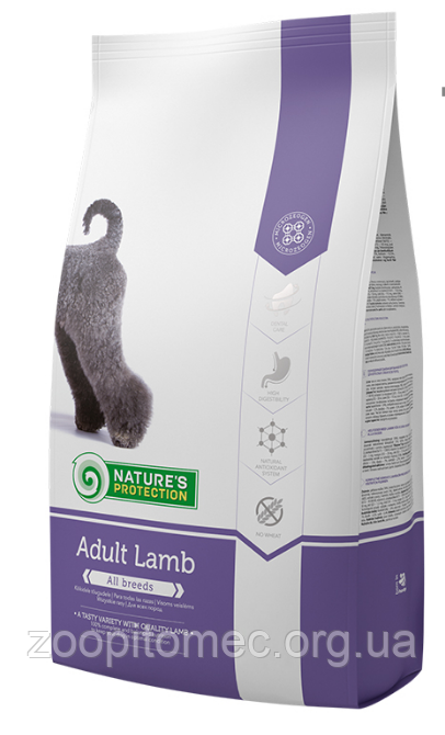 Корм nature's Protection (Натур Протекшн) Adult Lamb для дорослих собак усіх порід з яловичиною та ягням, 4 кг, фото 1