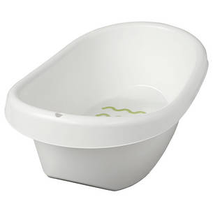 ЛЭТСАМ Ванночка дитяча, білий/зелений 40248443 IKEA, ІКЕА, LÄTTSAM, фото 2