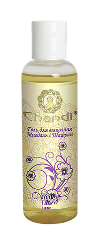 Гель для вмивання "Мигдаль і Шафран" Chandi, 100мл, фото 2