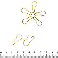 Шпилька англійська грушовидна 21мм золотиста (56200.001)